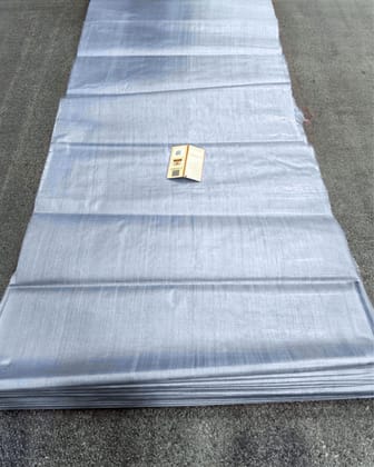 Silkmark Certified Pure Tussar Silk Fabric Cornflower Blue Color-7698