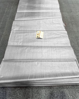 Silkmark Certified Pure Tussar Silk Fabric Cloud Grey Color-5649