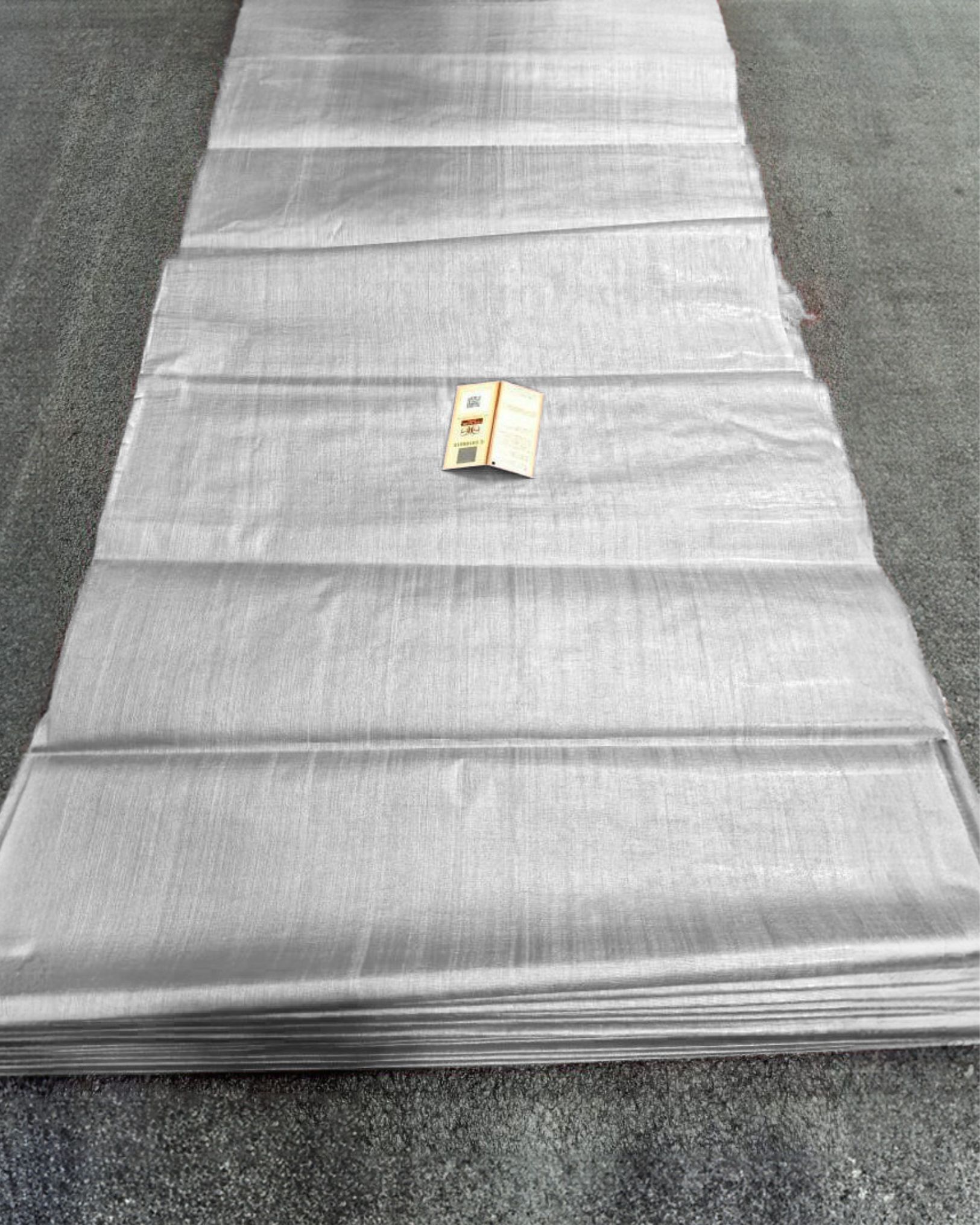 Silkmark Certified Pure Tussar Silk Fabric Cloud Grey Color-5649