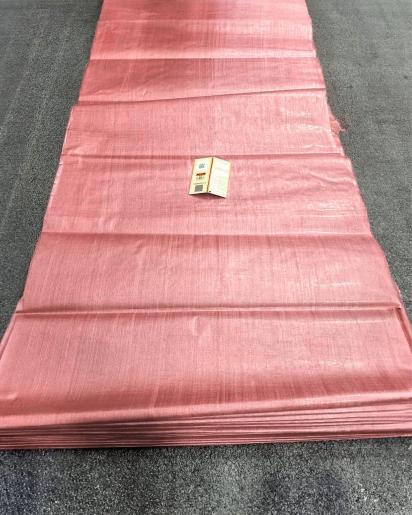 Silkmark Certified Pure Tussar Silk Fabric Pastel Pink Color-9600 - Unstitched Fabrics | Buy online on ZillyBuy