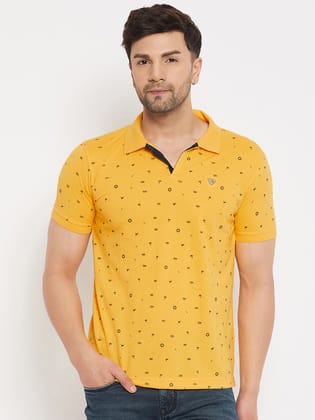 Duke Stardust Men's Half Sleeve Cotton T-shirt (SP0609Mango)