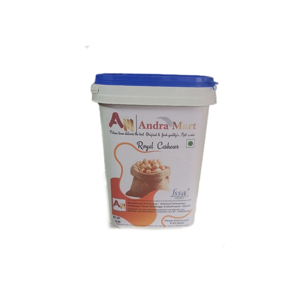 AndraMart  Premium  Split  Cashews   10 Kg |  Chura|Kaju | Tukda Kaju