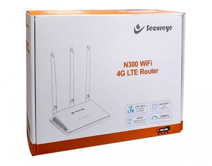 Secureye N300 Router Stay Connected Everywhere: Secureye N300 4G LTE / 5G Compatible SIM Router - Reliable Wi-Fi, 2-Year Brand Warranty