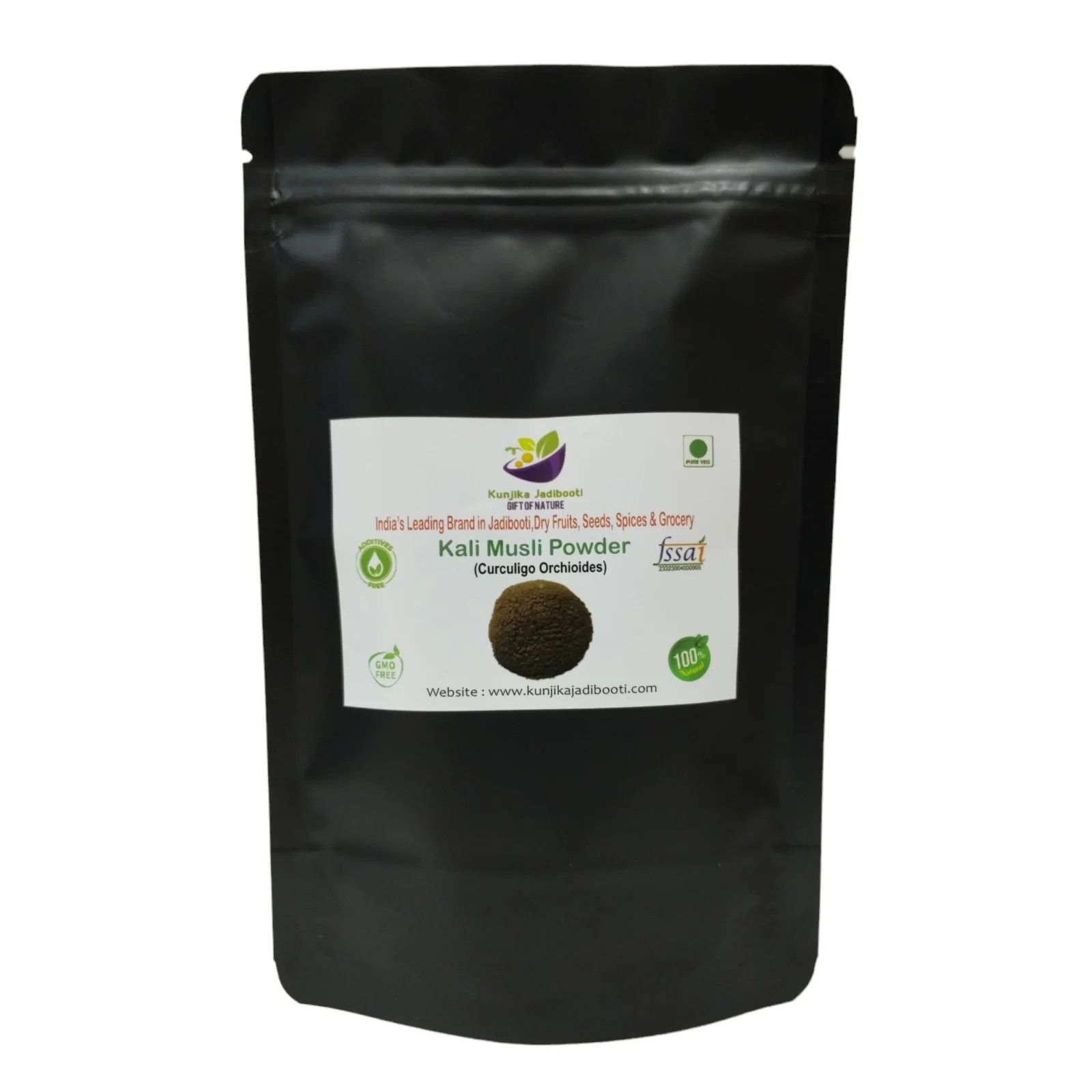 Kunjika Jadibooti Kali Musli - Curculigo Orchiodes - Black Musli Powder - 100 gm