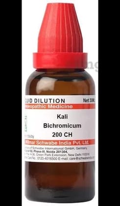 Dr Willmar Schwabe India Kali Bichromicum (kalium bichromicum) Dilution 200CH(pack of 2)