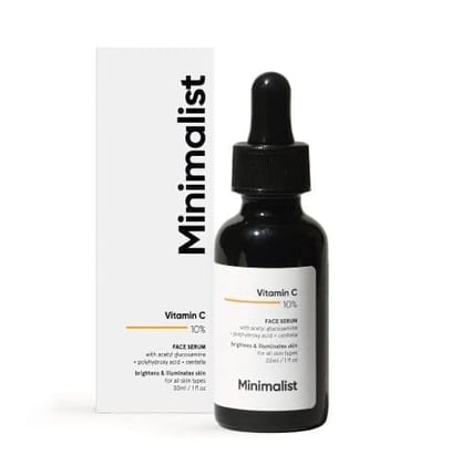 Minimalist 10% Vitamin C Face Serum for Glowing Skin 30ml