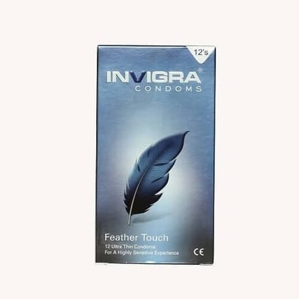 Invigra Feather Touch Condoms - 12 Condoms