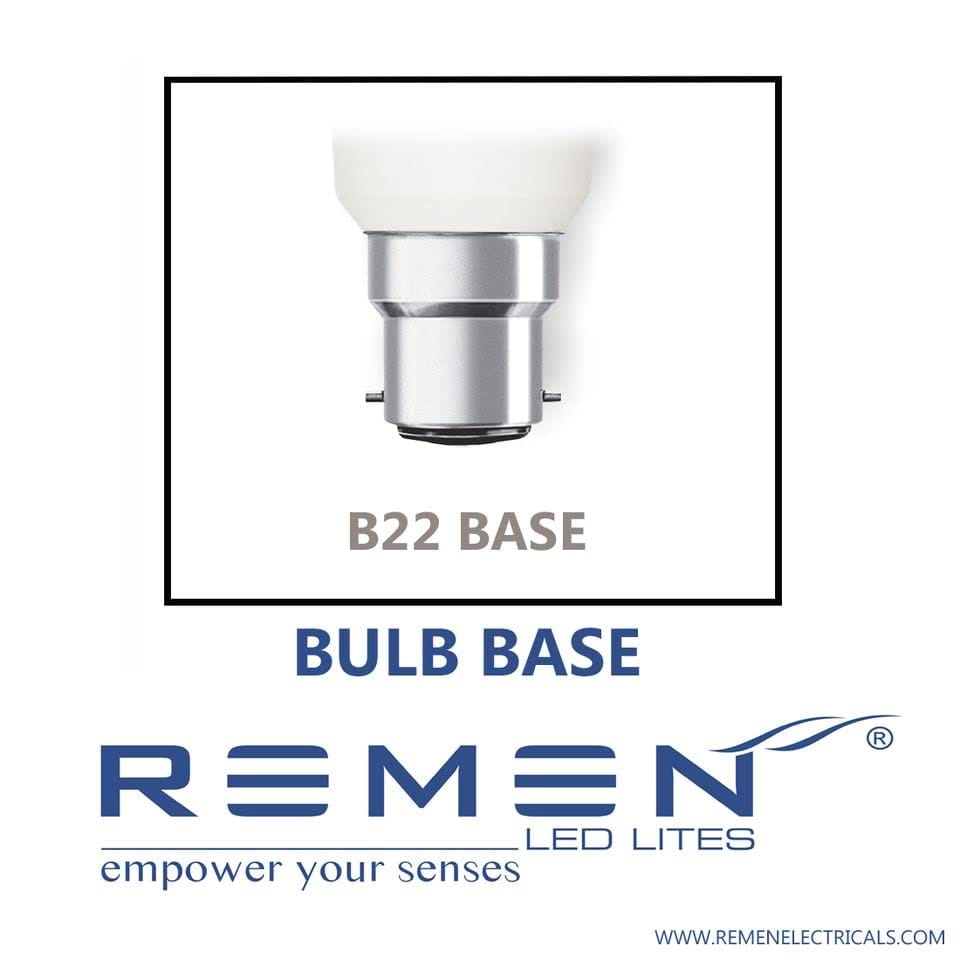 REMEN Base B22 5-Watt LED Bulb (Pack of 1, White)