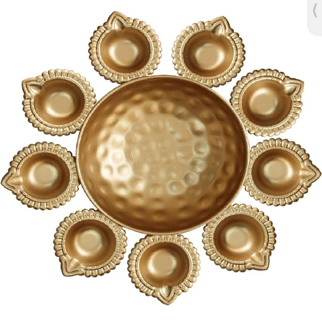 The Authentic Group Brass Plated Kamal Urli