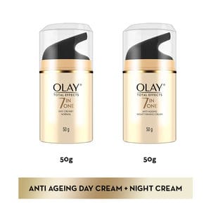 Olay Total Effects Night & Day Cream Combo (50 gm each) Pack of 2 Olay Total Effects Night & Day Cream Combo (50 gm each) Pack of 2