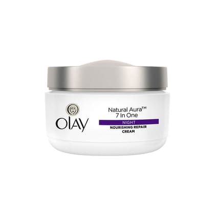 Olay Natural White 7 in One, Night Nourishing Repair Cream, 50g