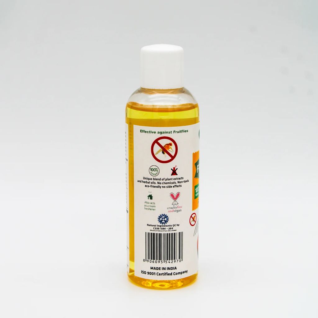 Herbal Strategi Fruit Fly Repellent Oil 50 ML | 100% Herbal |Unique blend of plant extracts & Herbal oils |No chemicals, Non-Toxic & Eco friendly, No side effects |