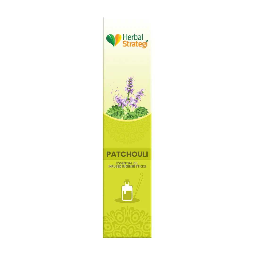 Herbal Strategi Patchouli Aromatic Incense Sticks 20 pcs