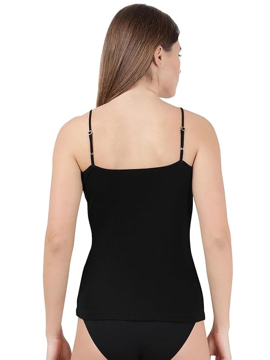 Jockey 1487 Women's Super Combed Cotton Rib Camisole with Adjustable Straps Pack of 1