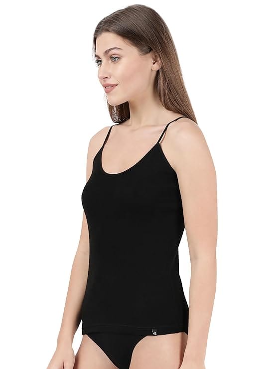 Jockey 1487 Women's Super Combed Cotton Rib Camisole with Adjustable Straps Pack of 1
