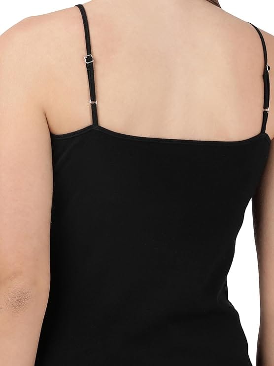 Jockey 1487 Women's Super Combed Cotton Rib Camisole with Adjustable Straps Pack of 1