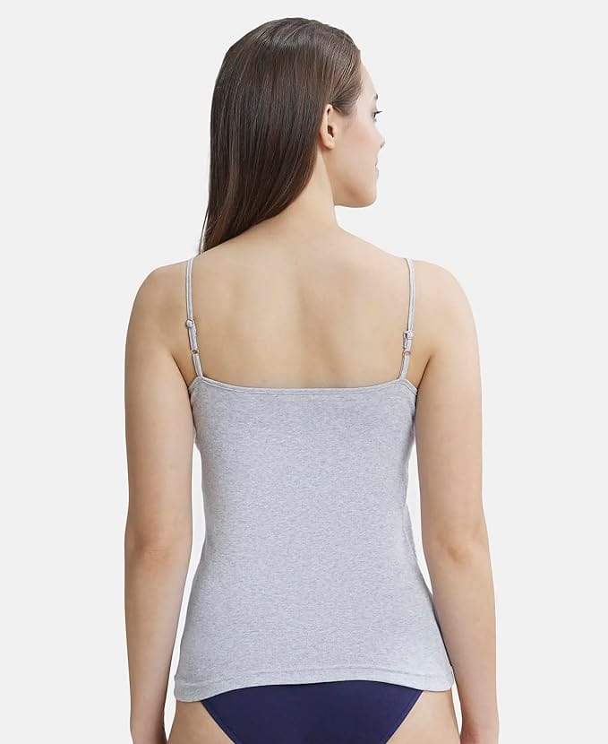 Jockey 1487 Women's Super Combed Cotton Rib Camisole with Adjustable Straps Pack of 1