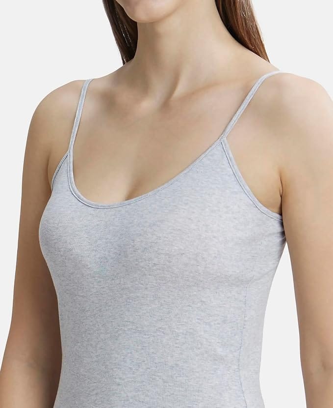 Jockey 1487 Women's Super Combed Cotton Rib Camisole with Adjustable Straps Pack of 1