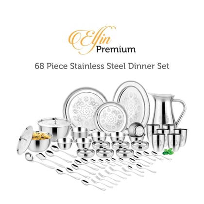 Elfin premium Dinner Set (68pcs) with Mandala design Elfin premium Dinner Set (68pcs) with Mandala design