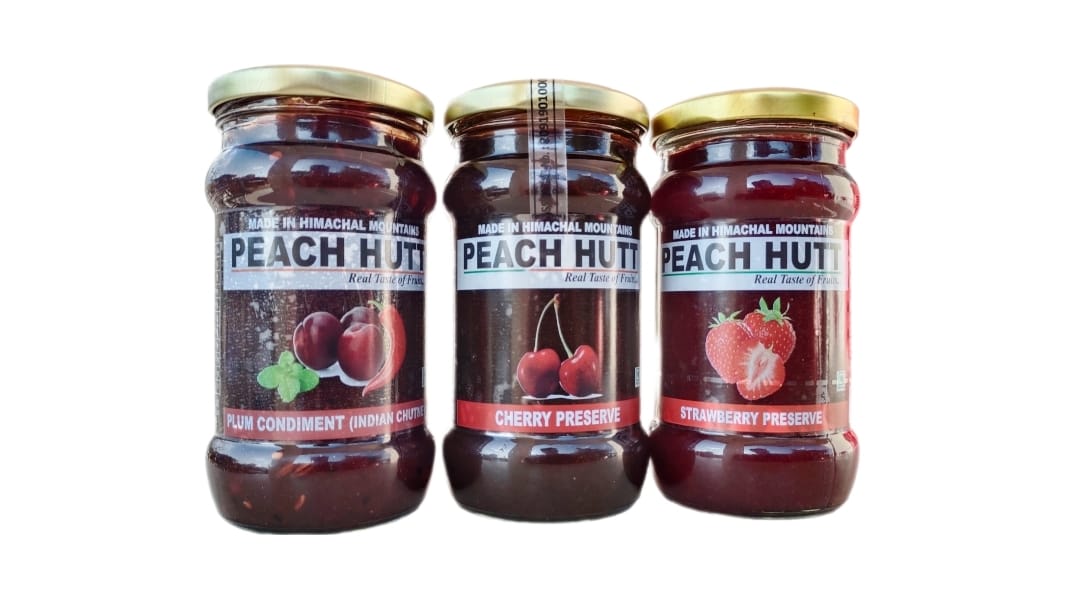 Combo Pack of (Cherry, Strawberry Jam & Plum Chutney) no preservatives