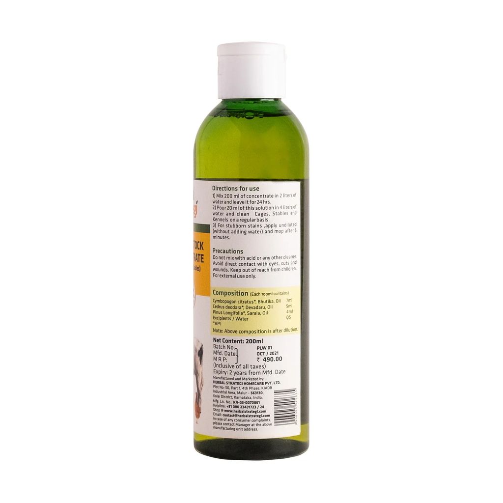 Herbal Strategi Pet and Livestock Wash Concentrate 200ML