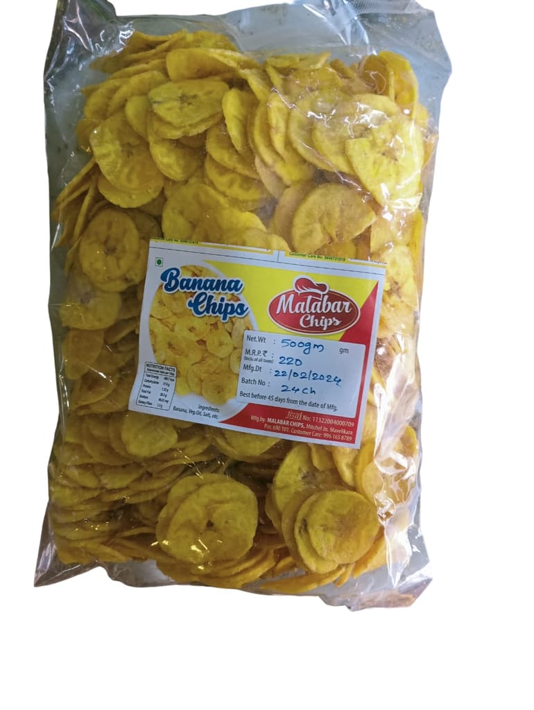 Malabar Banana Chips 500gm