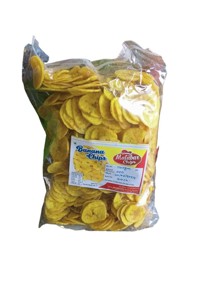 Malabar Banana Chips 500gm