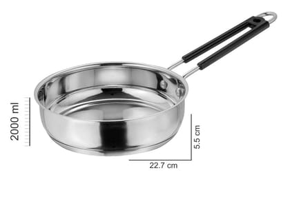 Stainless Steel Frypan with Capsulated Induction Bottom Stainless Steel Frypan with Capsulated Induction Bottom