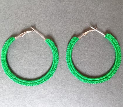 Crochet Hoop Earrings