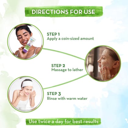 Mamaearth tea tree + retinol + rice facewash (100 ml each) Pack of 3