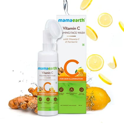 Mamaearth Vit C foaming facewash (150 ml) + Mamaearth Vit C Moisturizer (80 gm) Combo