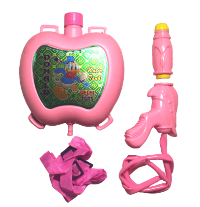 DyneJoy Pressure Gun Pichkari with  small Tank, Water Tank With Gun for Holi festival, Age 3 years and above,  liter water holding 1 liter water capacity of tank, Multicolor (Pack of 1)