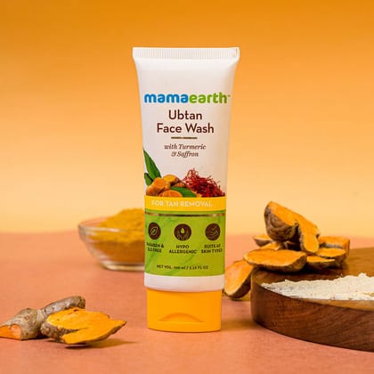 Mamaearth ubtan facewash (100 ml) + Mamaearth bye bye blemishes face cream (30 gm) Combo
