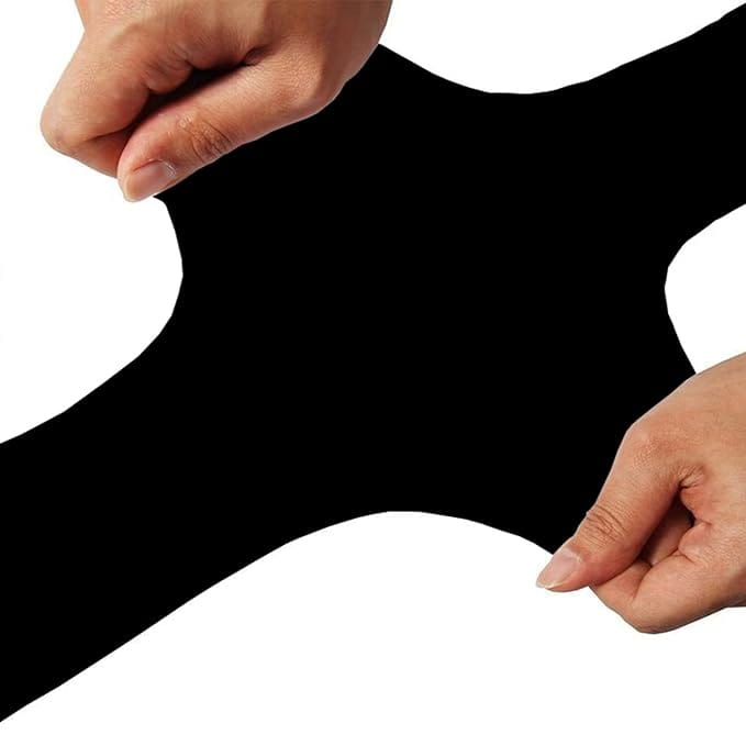 CHINTELS UV Sun Protection Arm Sleeves with Thumb hole Microfibre Arm Warmer,Pack of 4 (Black)