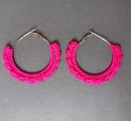 Crochet Hoop Earrings