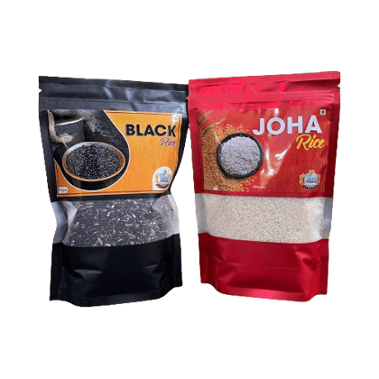 Combo Pack - Black Rice and Joha Rice Combo Pack (500 gm each pack)
