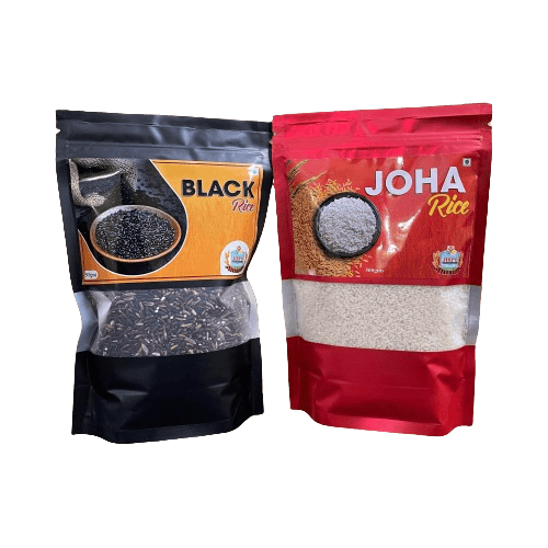 Combo Pack - Black Rice and Joha Rice Combo Pack (500 gm each pack)