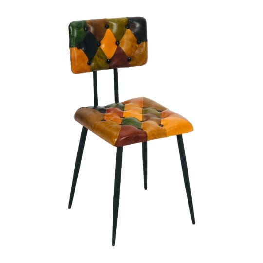 MULTICOLOUR LEATHER CHAIR