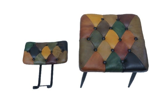 MULTICOLOUR LEATHER CHAIR