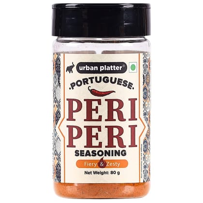 Urban Platter Portuguese Peri Peri Seasoning Mix, 80g (All purpose seasoning, Perfect for Pop Corn, Pasta, Fries Seasoning | Dairy-free)