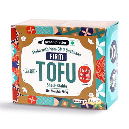 Urban Platter Firm Tofu, 200g (Ambient storage | High in Protein | Preservative-Free | Soya Paneer | Perfectly Plant-based)