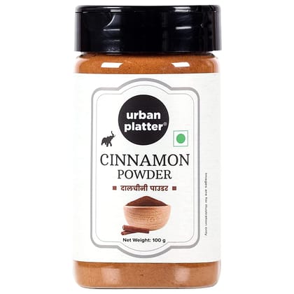 Urban Platter Cinnamon (Dalcheeni) Powder Shaker Jar, 100g / 3.5oz [All Natural, Premium Quality, Flavourful, Ground Fresh in Small Batches]