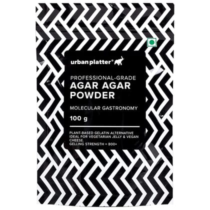 Urban Platter Agar Agar Powder, 100g (Vegetarian Gelatin Alternative | Plant-based Product | Perfect for making Jelly)