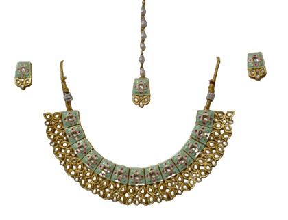 Choker Kundan Meena Set
