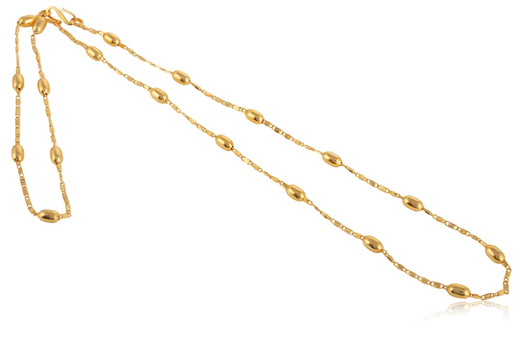AanyaCentric Elegant Silver Plated Anklets and 22" Length Gold Plated Chain - Stylish Women's and Girls' Accessories