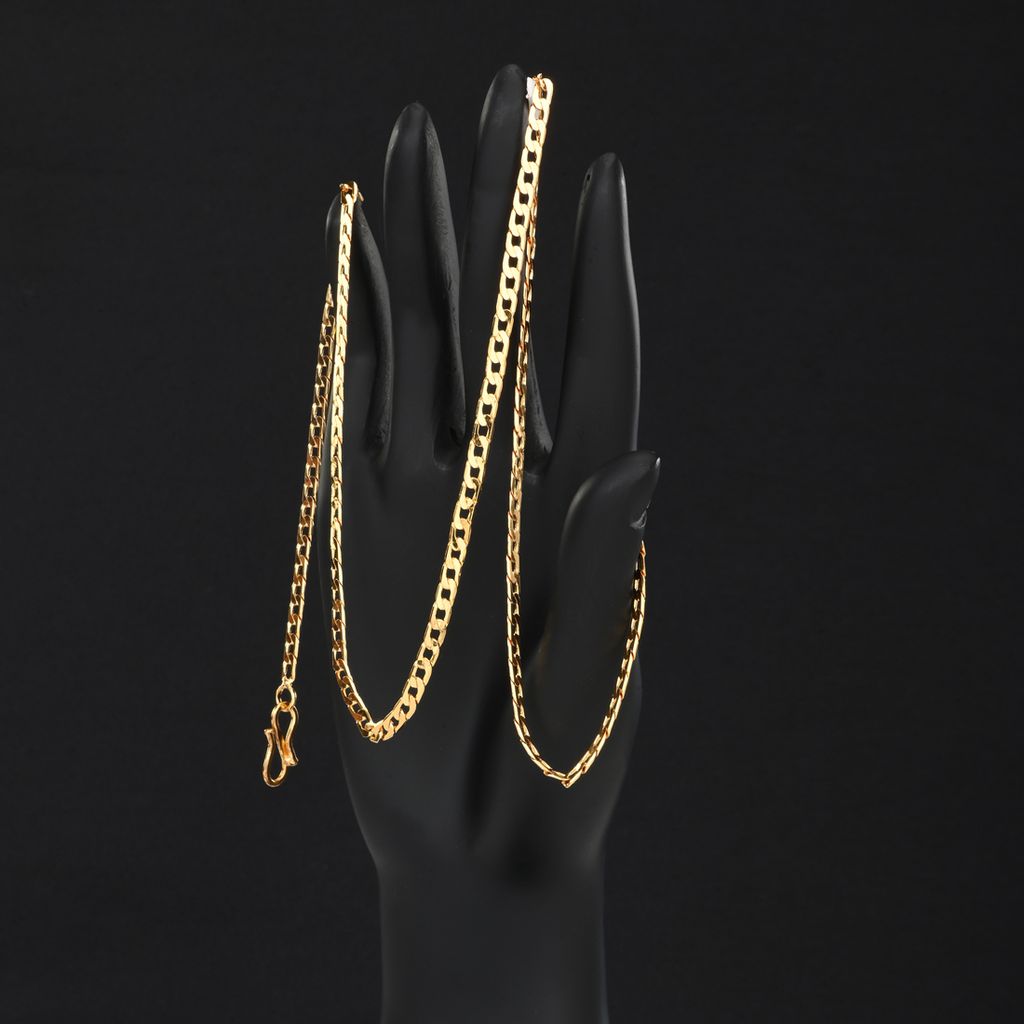 AanyaCentric Latest Silver Plated Anklets & 22 inch Gold Plated Chain - Stylish Women and Girls Jewelry Set