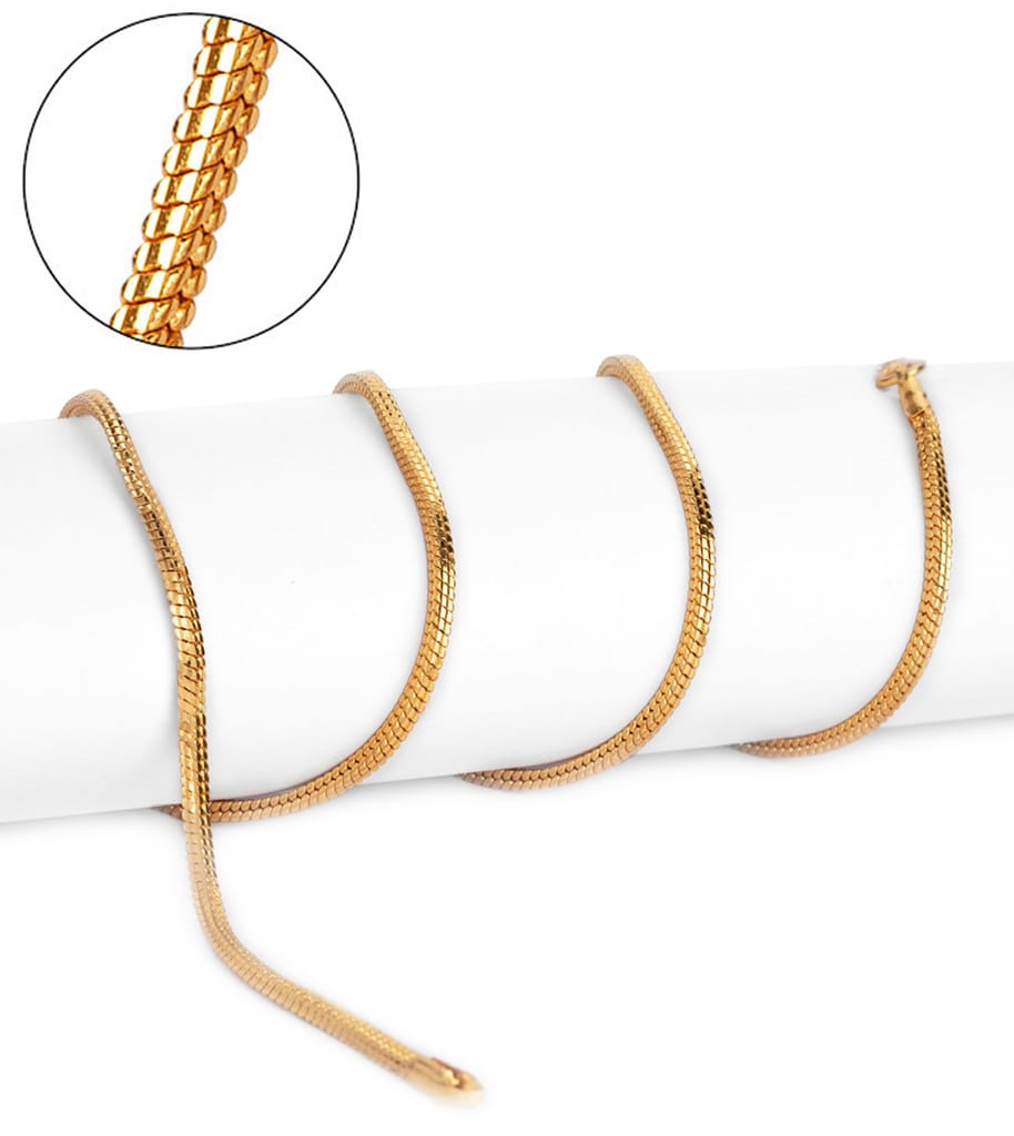 AanyaCentric Latest Silver Plated Anklets & 22inch Long Gold Plated Chain Stylish Women's and Girls' Accessories