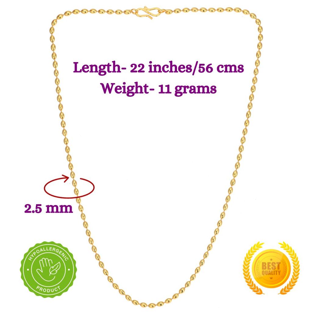 AanyaCentric Latest Silver Plated Anklets & 22" Long Gold Plated Chain - Stylish Women's and Girls' Accessories