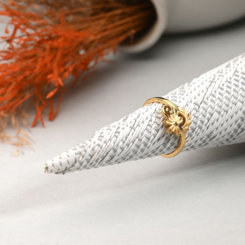 AanyaCentric Gold-plated Mangalsutra and Ring Set Casual Yet Stylish Jewelry Set