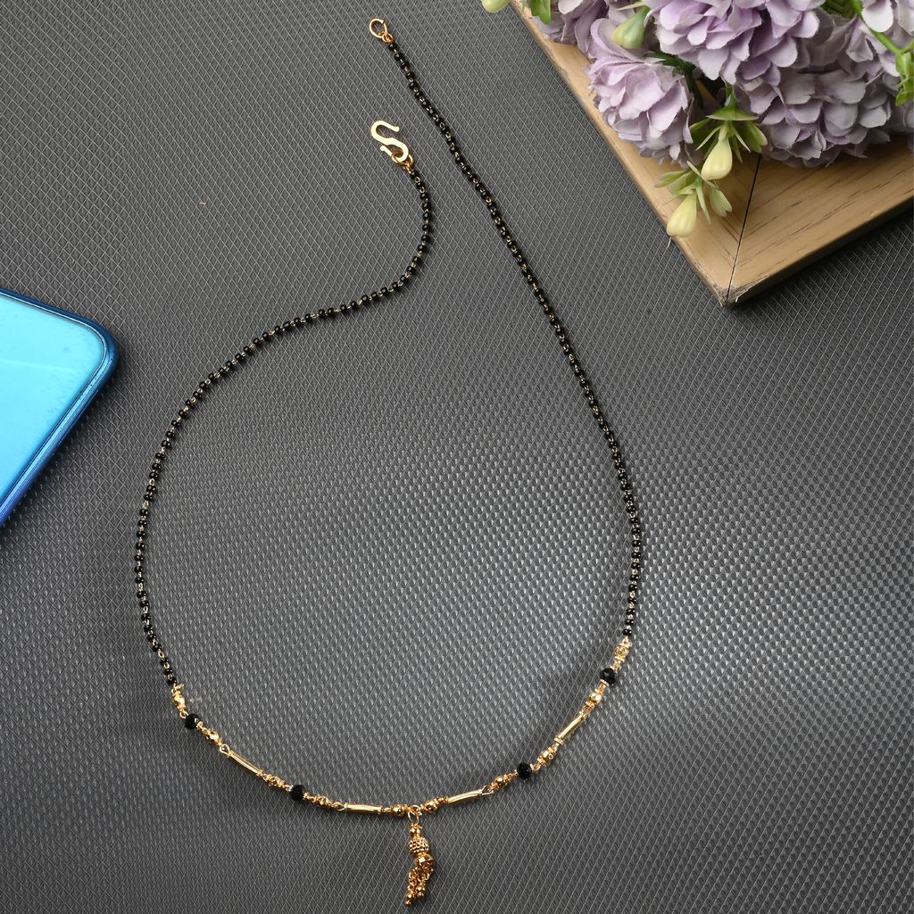 AanyaCentric Gold-plated Mangalsutra and Ring Set Casual Yet Stylish Jewelry